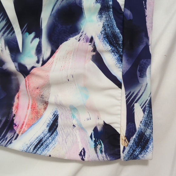 Athleta Sunflare Blousy Tankini Top, Color Blue Multi Size M - Picture 5 of 14